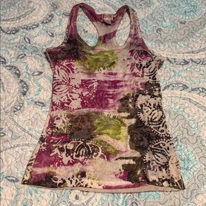 Mossimo Supply Co. Purple and Green Tank Top